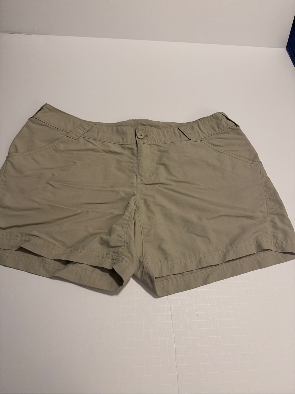 Columbia PFG Khaki Chino Outdoor Shorts Active Hiking Trail  Women XL